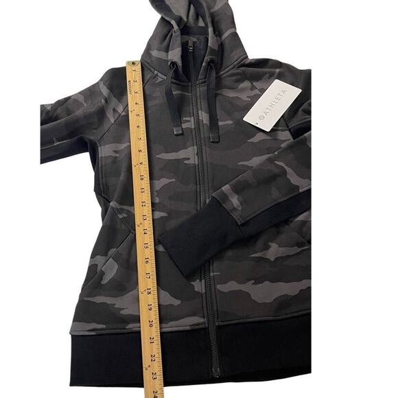 Athleta Triump Activewear Printed Camo Zip Up Hoodie Sweatshirt Size X Small New - Picture 5 of 16